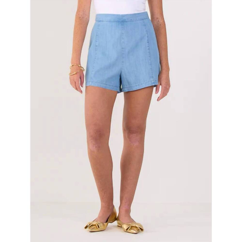 NEW EMILY MCCARTHY tailored short in natural denim